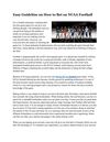 Easy Guideline on How to Bet on NCAA Football