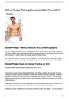 Michael Phelps’ Training Workout and Diet Plan in 2012