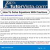 How To Solve Equations With Fractions