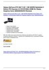 Galaxy GeForce GTX 560 Ti GC 1 GB GDDR5 Battlefield 3 Edition PCI Express 2.0 DVI/DVI/Mini-HDMI SLI Ready Graphics...