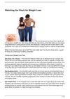 Watching the Clock for Weight Loss