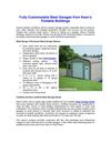 Fully Customizable Steel Garages from Keen’s Portable Buildings
