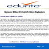 Gujarat Board English Core Syllabus