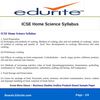 ICSE Home Science Syllabus