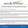 All India Pre Medical Test Biology Question Papers
