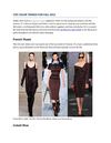 Top Color Trends for Fall 2012
