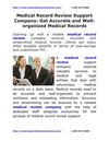 Medical Record Review Support Company: Get Accurate and Well-organized Medical Records