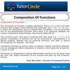 Composition Of Functions