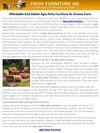 Affordable And Stylish Agio Patio Furniture To Choose From