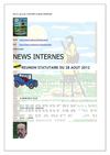 NEWS LETTER DU 28 AOUT 2012 SEMAINE 35