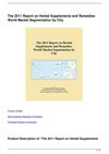 The 2011 Report on Herbal Supplements and Remedies: World Market Segmentation by City
