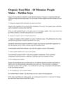 Organic Food Diet - 10 Mistakes People Make_Melilea Soya
