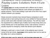Canadians Have Realized Greatest Payday Loans Solutions from 4 Sure Loans