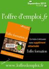 Journal L'offre d'emploi - Alsace - Septembre 2012 avec supplément l'offre formation