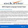IBPS English Language Sample Paper