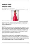 Red Formal Dresses