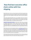 Now find best executive office chairs online with free shipping