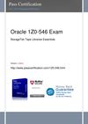 Free ORACLE 1Z0-546 exam Question|Passcertification.com