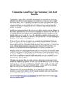 Comparing Long Term Care Insurance Costs