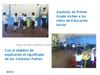 alumnos de primer grado explican el significado de los simbolos patrios de NIcaragua