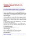 Research Global Procurement and Order Management Applications Market 2011-2015 Aarkstore.com
