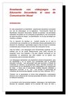 Enseñando con videojuegos en Educación Secundaria: el caso de Comunicación Visual