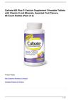 Caltrate 600 Plus D Calcium Supplement Chewable Tablets with Vitamin D and Minerals, Assorted Fruit Flavors, 90-Count...