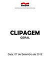 Clipagem Geral 07/09/2012