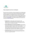 Energy saving tips for your freezer and refrigerator