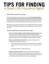 Tips for Finding a Good Life Insurance Agent