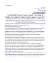 John Kilduff, Partner, Again Capital, Presenting at Golden Networking's Hedge Funds Leaders Forum 2012