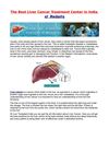 The Best Liver Cancer Treatment Center in India at Medanta