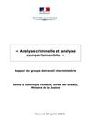 « Analyse criminelle et analyse comportementale »