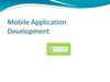 Mobile Application Development