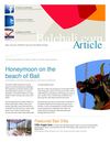 Honeymoon on the beach of Bali