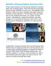 Benefits of Group Captive Insurance Plan