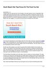 South Beach Diet Tips-Focus On The Food You Eat