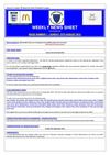 SCWGFL Weekly News Sheet (12th August 2012)