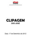 Clipagem São José 17/09/2012