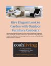 Outdoor Furniture - Guide to Materials for Garden Furniture