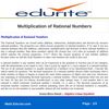 Multiplication of Rational Numbers 