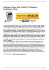 Koldfront Extreme Cool 12,000 BTU Portable Air Conditioner – Silver