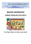 Boletín Informativo Curso 2012-2013