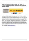 Sharp Electronics AFS100RX Energy Star 10,000 BTU 115-Volt Window-Mounted Air Conditioner with Rest Easy Remote Control