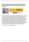 Battic Door Whole House Attic Ceiling Fan Shutter Seal, Fits up to 48″ X 48″ Attic Fan Shutters. (We also...