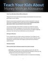 Teach Your Kids About Money With an Allowance