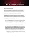 How to Invest Like Warren Buffett