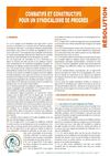 RÉSOLUTION D'ORIENTATION SGEN-CFDT 2012 DÉCINES