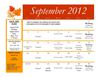 September Calendar 2012
