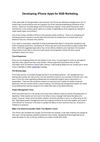 Developing iPhone Apps for B2B Marketing